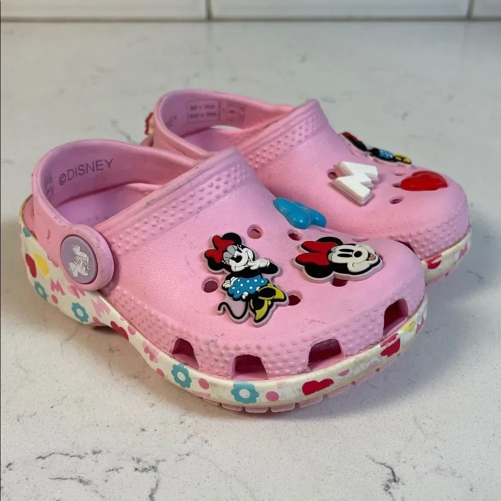 Crocs Kids' x Disney Minnie Mouse Classic Clogs Size 6 Style # 210894